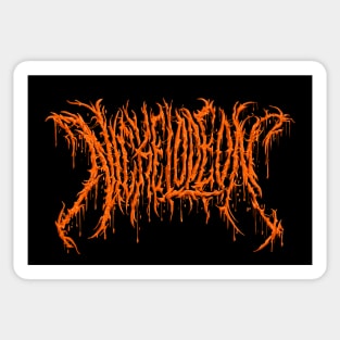 Nick (Gak Orange Variant) - Death Metal Logo Sticker